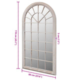 Rustic Arch Garden Mirror 60x116 cm for Both Indoor and Outdoor Use