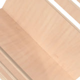 Wooden Magazine Rack Floor Standing Natural - Extra Image