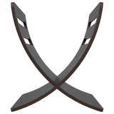 Wooden Magazine Rack Floor Standing Brown - Rear View