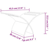 Wooden Magazine Rack Floor Standing Brown - Extra Image