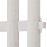 White Lawn Divider 17 pcs / 10 m - Top-Down View