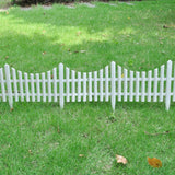 White Lawn Divider 17 pcs / 10 m - 45-Degree Angle