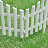 White Lawn Divider 17 pcs / 10 m - Rear View