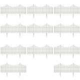 White Lawn Divider 17 pcs / 10 m - Low Angle