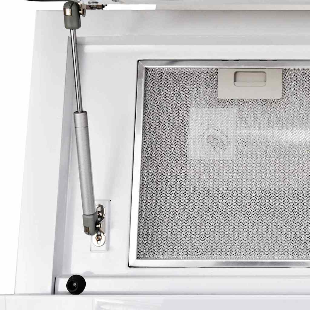 Range Hood Tempered Glass White 600 mm