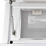 Range Hood Tempered Glass White 600 mm