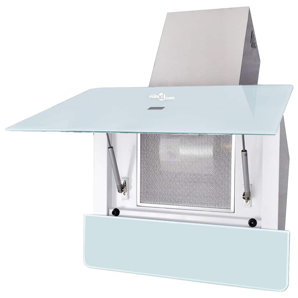 Range Hood Tempered Glass White 600 mm