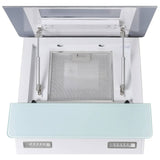 Range Hood Tempered Glass White 600 mm