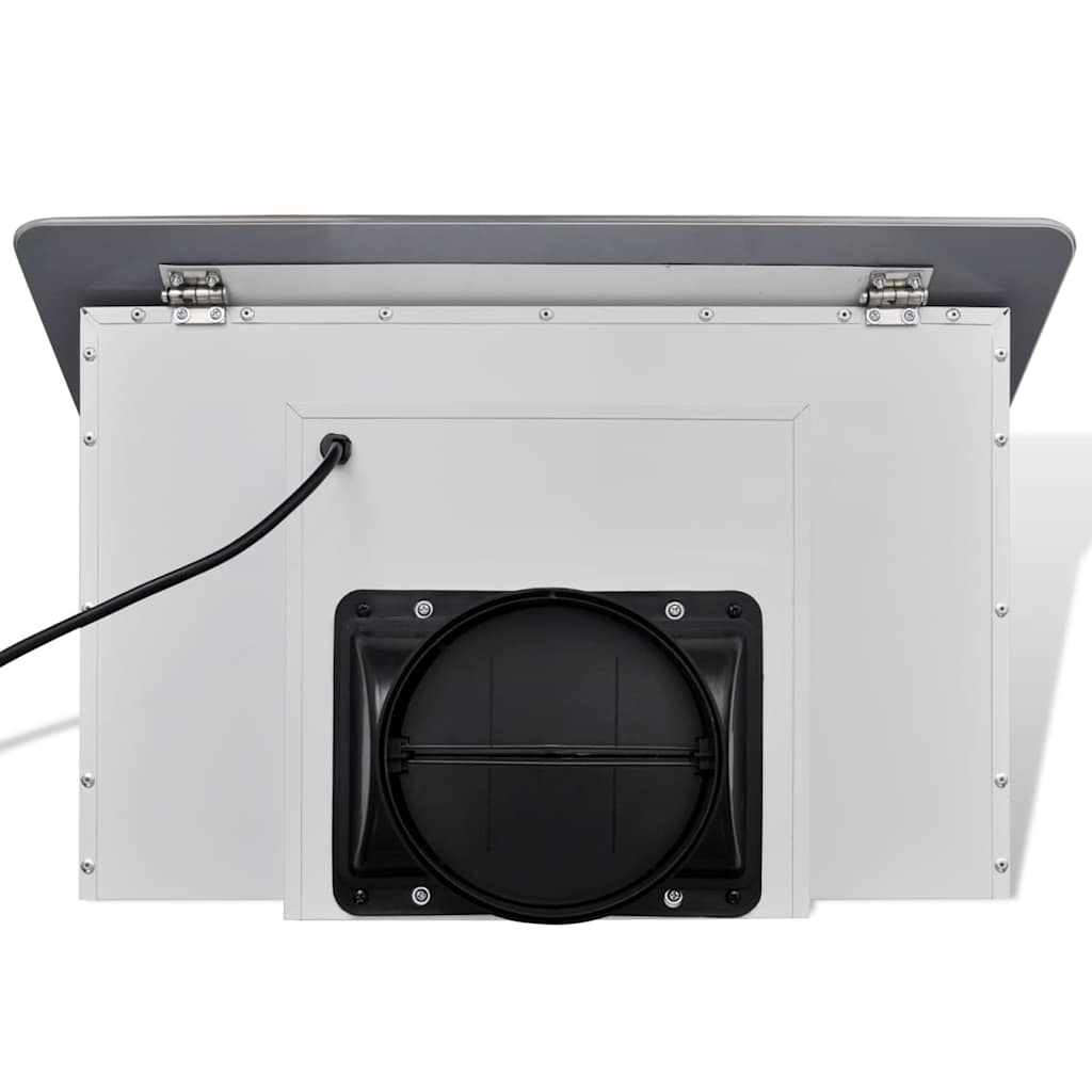 Range Hood Tempered Glass White 600 mm