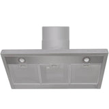 Flat Stainless Range Hood 900 mm - Front View