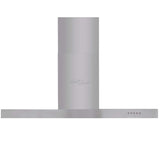Flat Stainless Range Hood 900 mm - Top-Down View