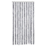 Insect Curtain Grey and White 100x220 cm Chenille