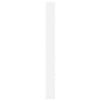 White Wooden Shoe Cabinet with 5 Compartments