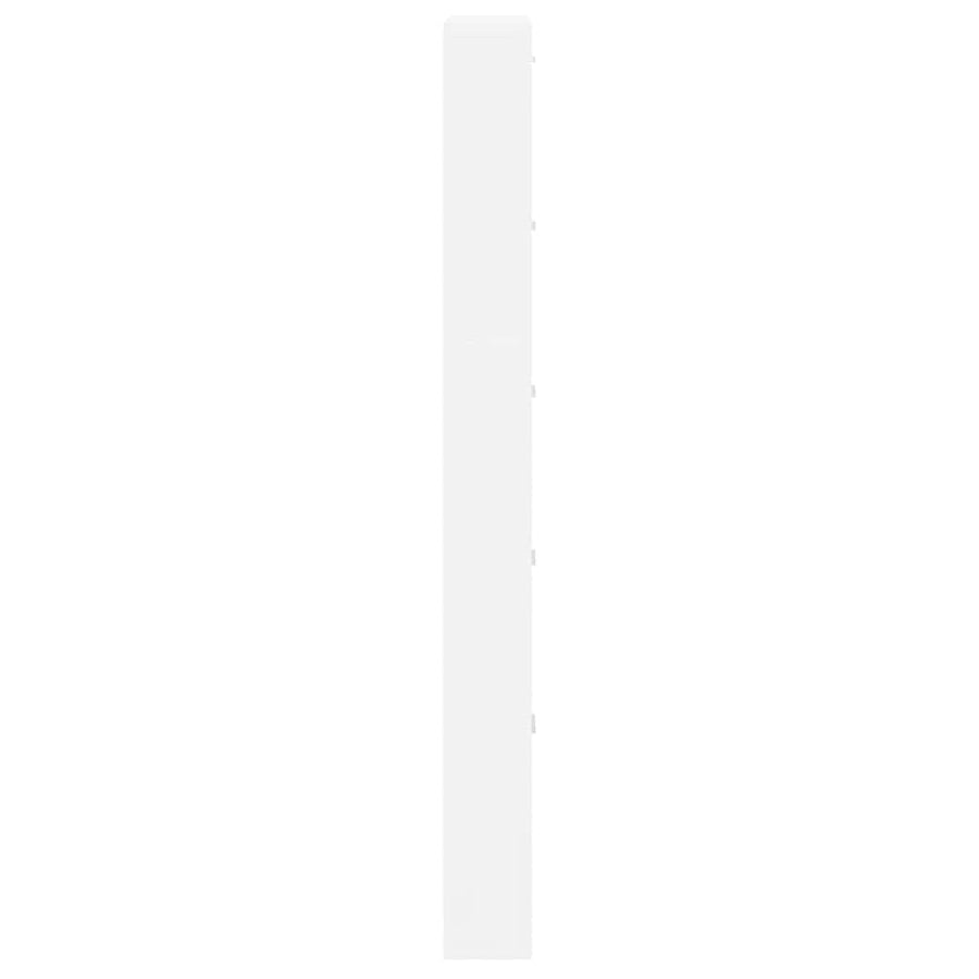 White Wooden Shoe Cabinet with 5 Compartments