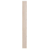 Oak Look Wooden Shoe Cabinet with 5 Compartments - 45-Degree Angle