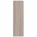 Oak Look Wooden Shoe Cabinet with 2 Compartments