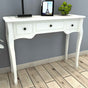 Dressing Console Table with Three Drawers White