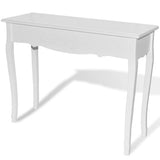 Dressing Console Table White - Front View