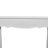 Dressing Console Table White - 45-Degree Angle