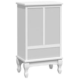Cabinet with 5 Drawers 2 Shelves White - Low Angle
