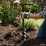 Ground Drill with Handle 120 mm with Extension Tube 5 m Steel