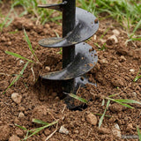 Ground Drill with Handle 80 mm with Extension Tube 9 m Steel