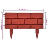 Lawn Divider with Brick Design 11 pcs - Extra Image