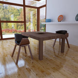 Dining Chairs 2 pcs Bent Wood and Faux Leather