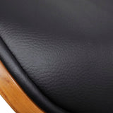 Dining Chairs 4 pcs Bent Wood and Faux Leather - Side View