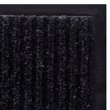 Black PVC Door Mat 90 x 60 cm - 45-Degree Angle