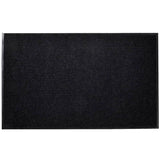 Black PVC Door Mat 90 x 120 cm