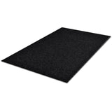 Black PVC Door Mat 90 x 120 cm - Side View