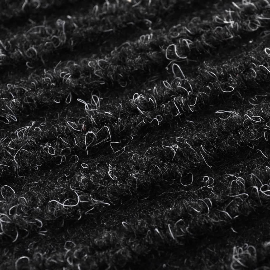 Door Mat Black 90 x 120 cm PVC
