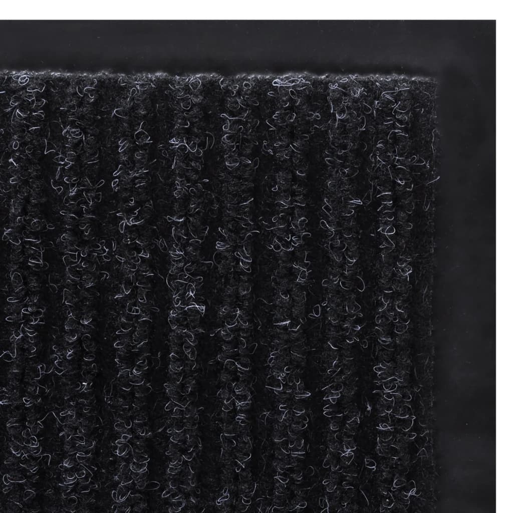 Door Mat Black 90 x 150 cm PVC