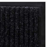 Black PVC Door Mat 120 x 180 cm - 45-Degree Angle