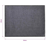 Door Mat Grey 90 x 60 cm PVC