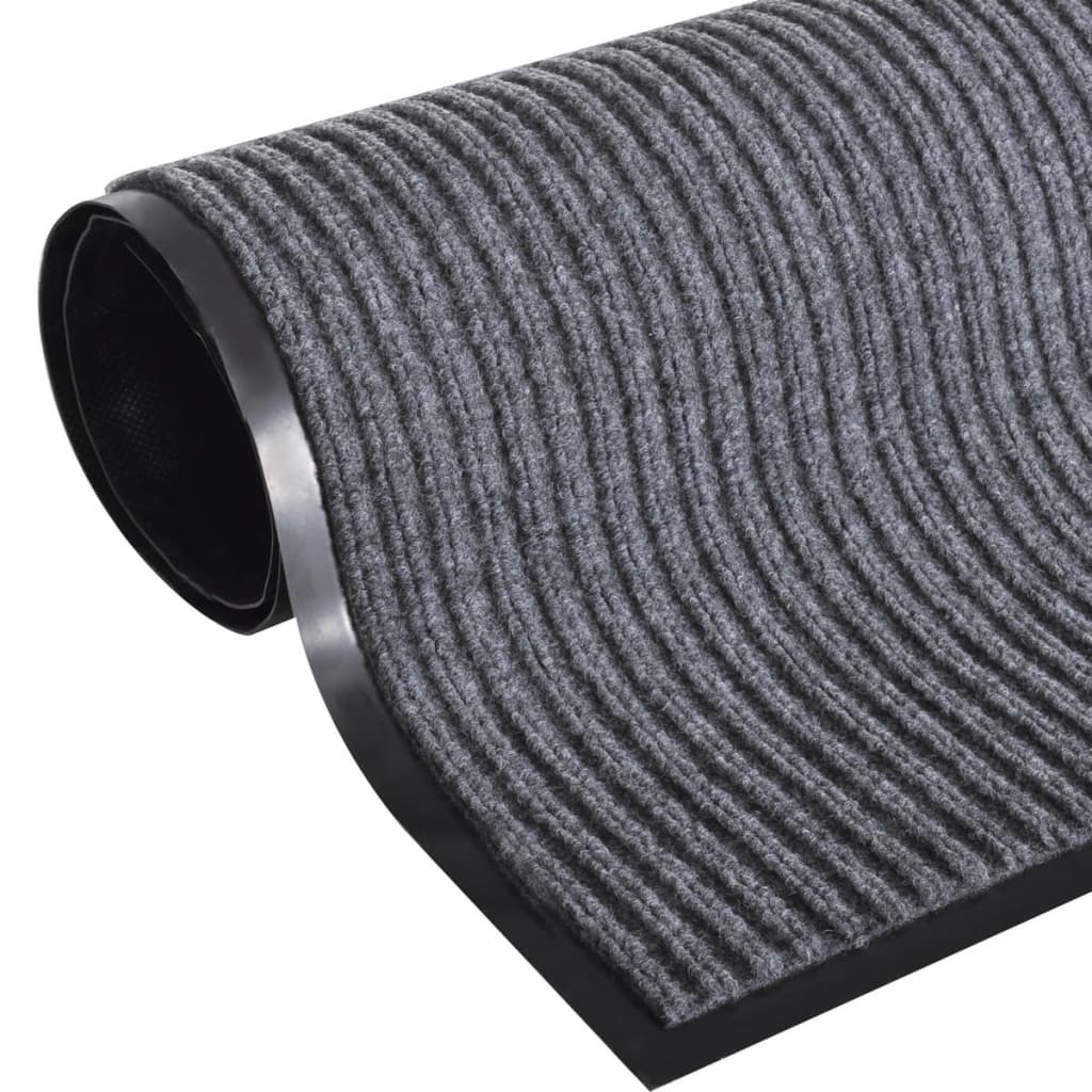 Door Mat Grey 90 x 120 cm PVC