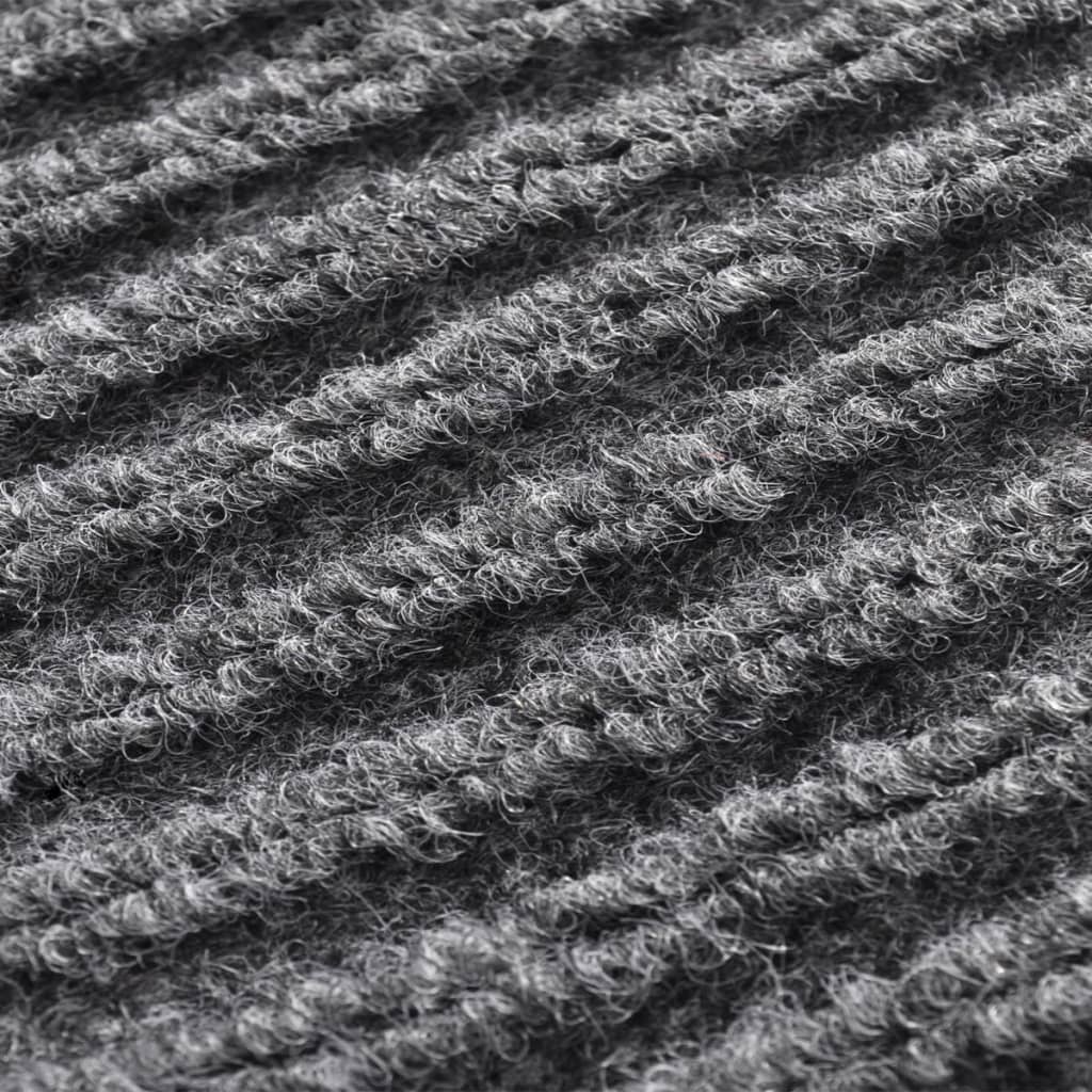 Door Mat Grey 90 x 120 cm PVC