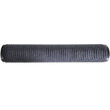 Grey PVC Door Mat 90 x 150 cm - Top-Down View