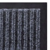 Grey Pvc Door Mat 90 X 150 Cm - Top-Down View