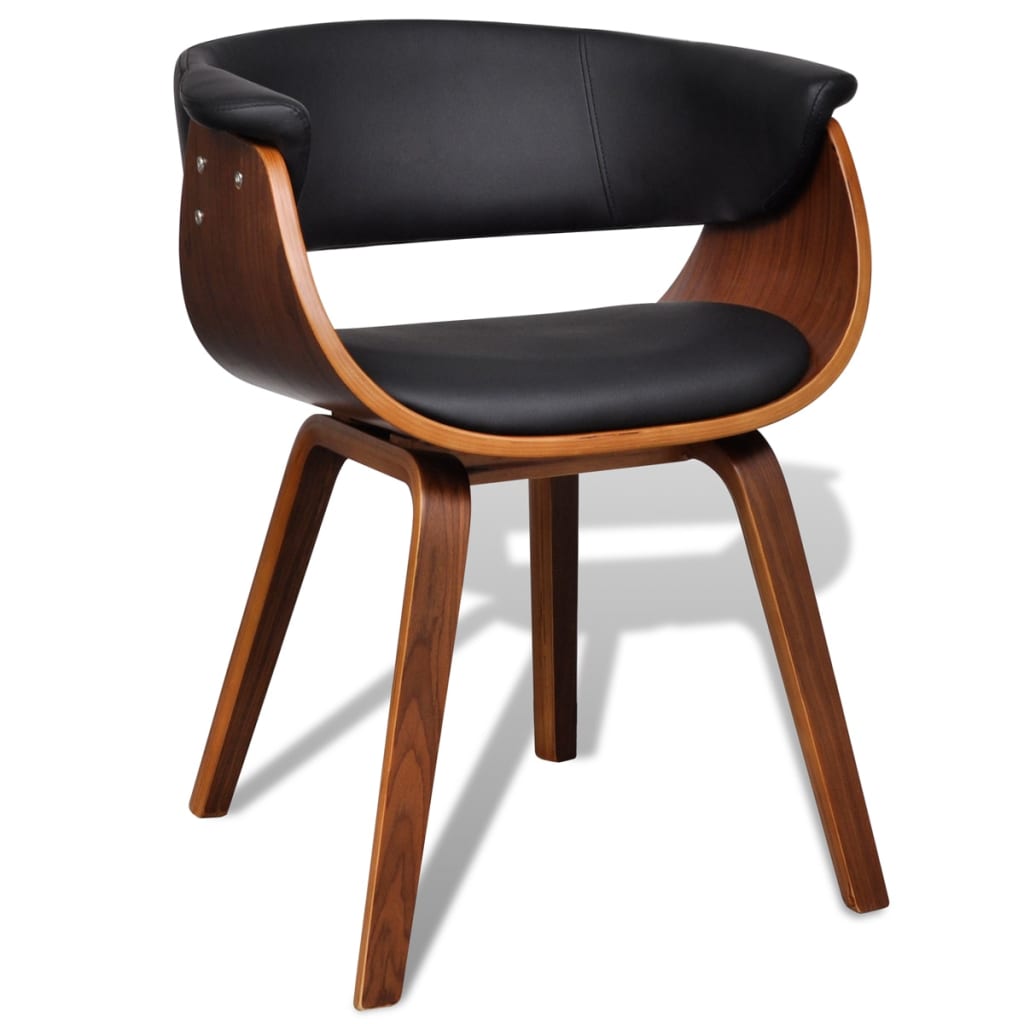 Dining Chairs 6 pcs Bent Wood and Faux Leather