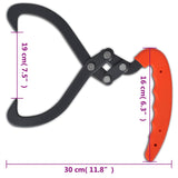 4 pcs Log Tongs with PVC Handle - 45-Degree Angle
