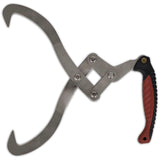 2 pcs Log Tongs with TPR Handle - Top-Down View
