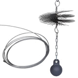 Round Chimney Cleaning Brush Dia. 20 cm - Rear View