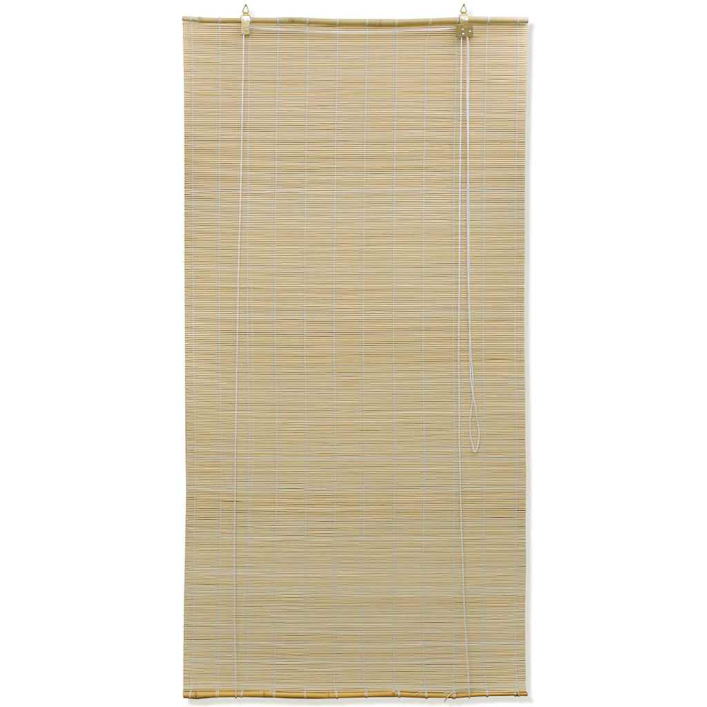 Natural Bamboo Roller Blinds 80 X 160 Cm