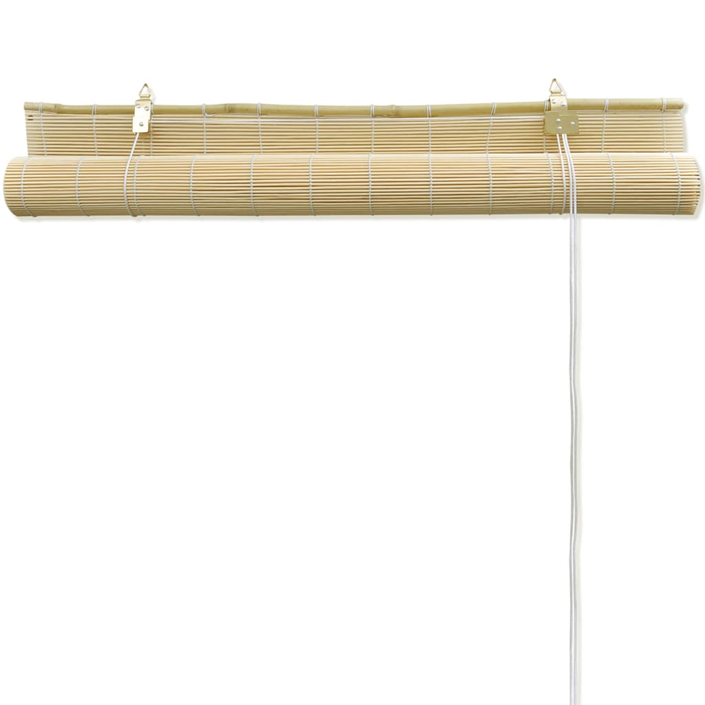 Natural Bamboo Roller Blinds 140 X 160 Cm