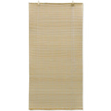 Natural Bamboo Roller Blinds 150 x 220 cm - Front View