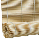 Natural Bamboo Roller Blinds 150 x 220 cm - Side View