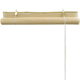 Natural Bamboo Roller Blinds 150 x 220 cm - Top-Down View