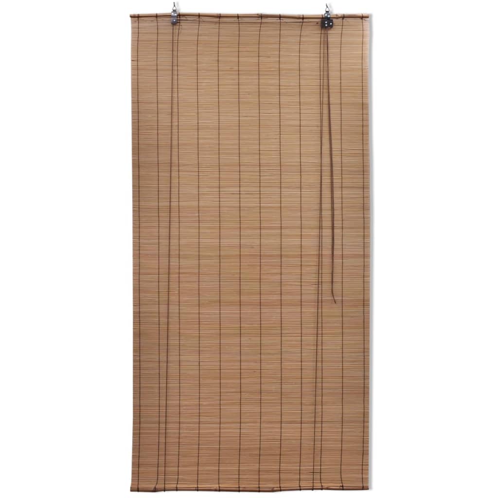 Brown Bamboo Roller Blinds 100 X 160 Cm